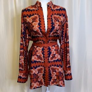 100% silk Valentino shirt/dress
